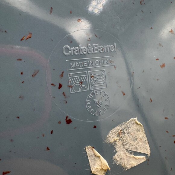 Crate & Barrel Cruz Botanical Melamine Serving Bowl And 4 plates - Picture 5 of 13